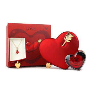 Twin heart  forever rose box