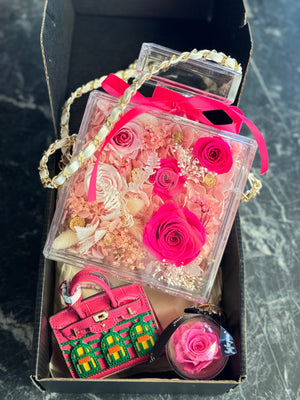 Forever roses bag& mini bag