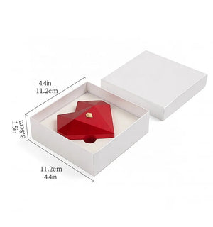 Red heart ring box