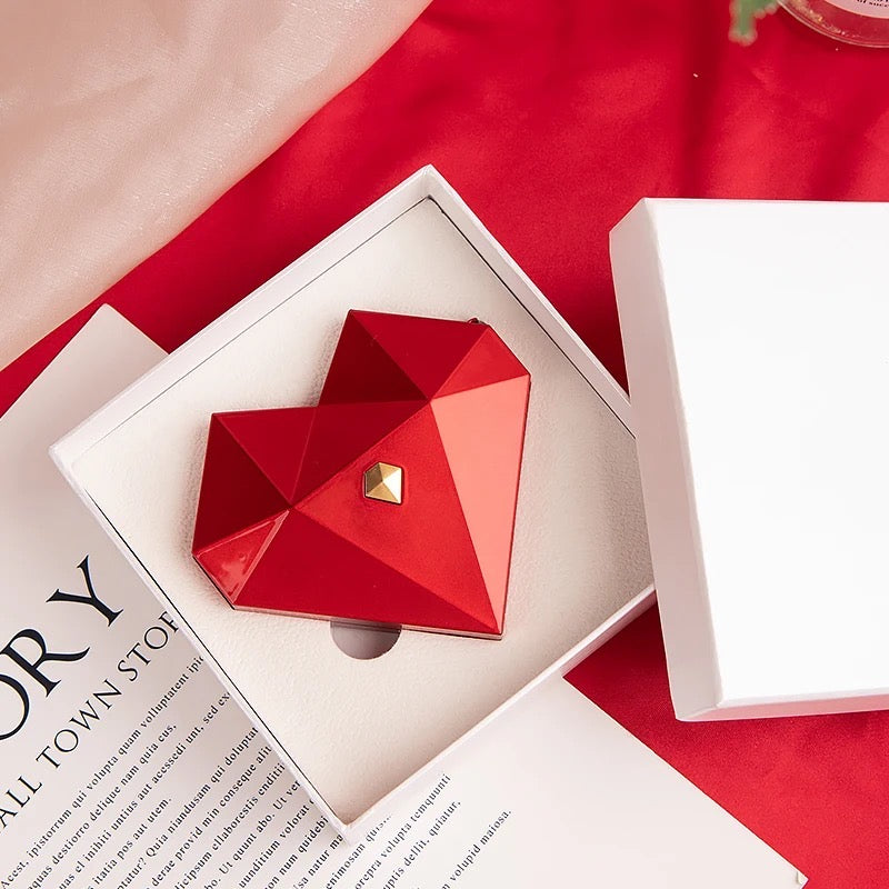 Red heart ring box