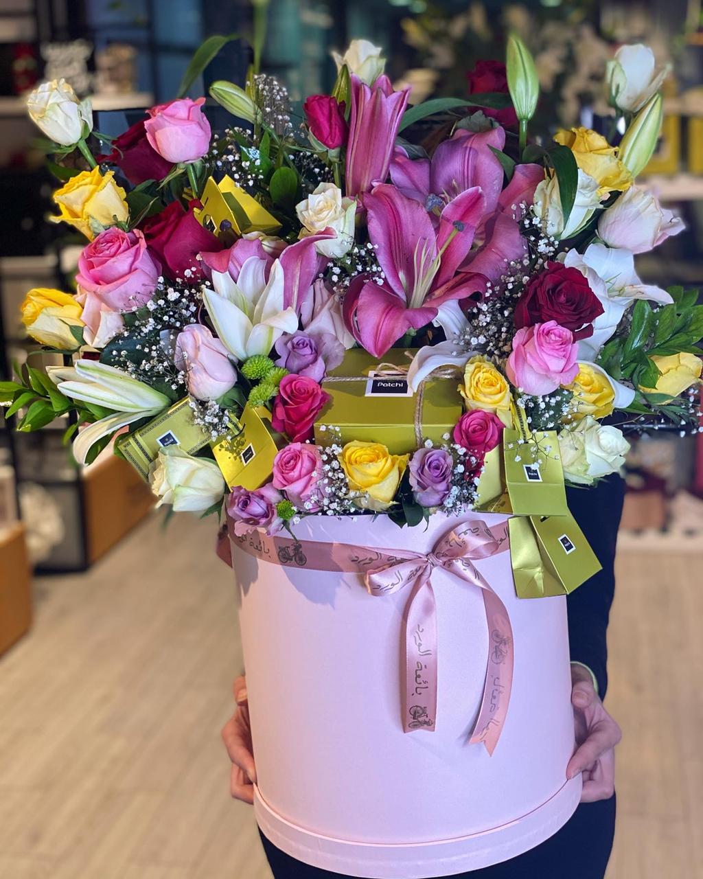 Mixed Flowers with Patchi - Bae3at Elward flower shop 
