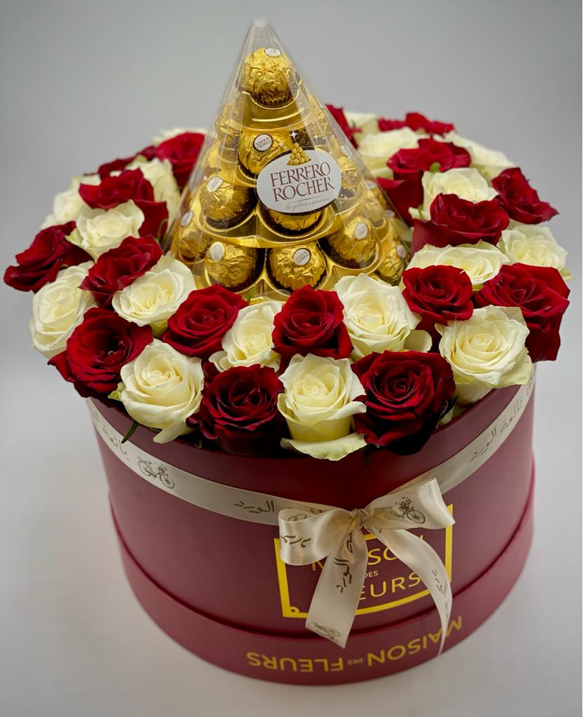 Cono Ferrero Rocher Box - Bae3at Elward flower shop 