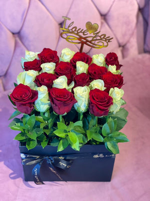 Flower Box (Red & White)