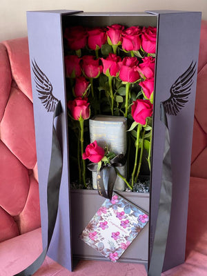 Flower Box  with (money machine) - Bae3at Elward flower shop 